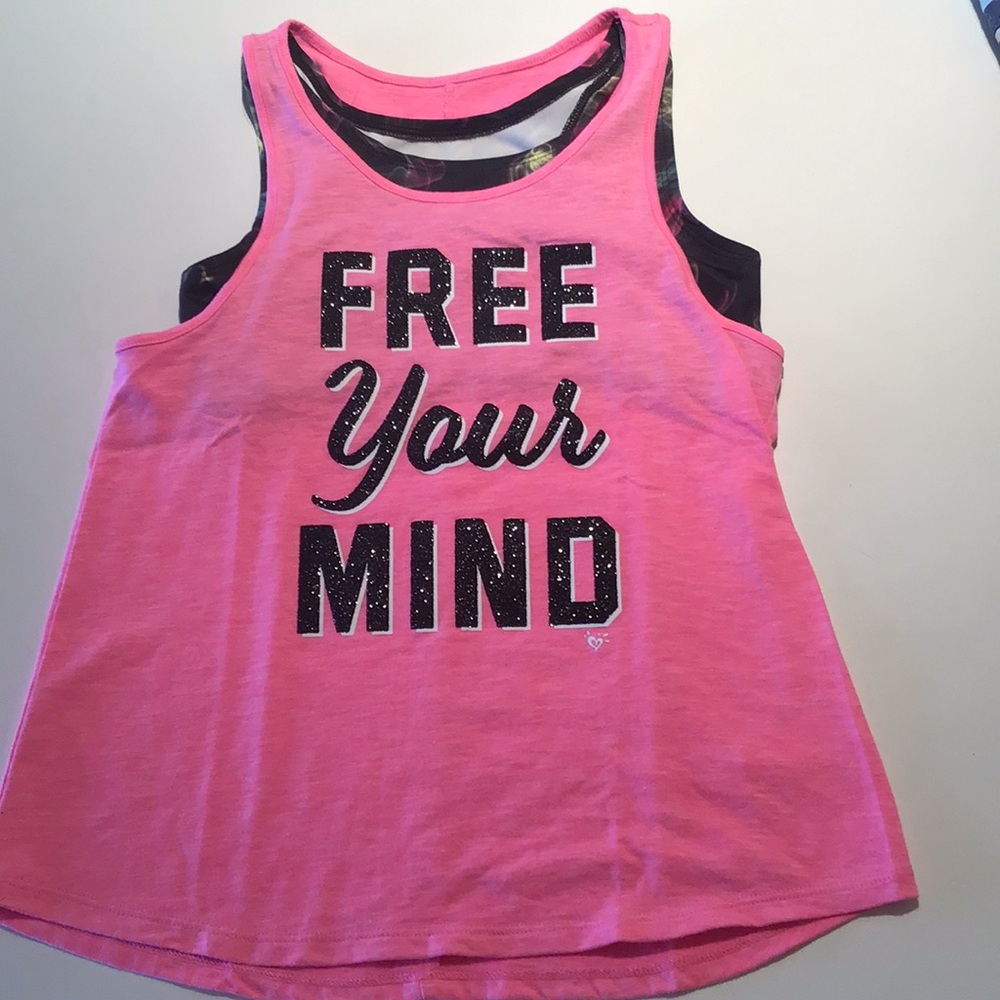 Justice Tank-Top With Attached Sports Bra